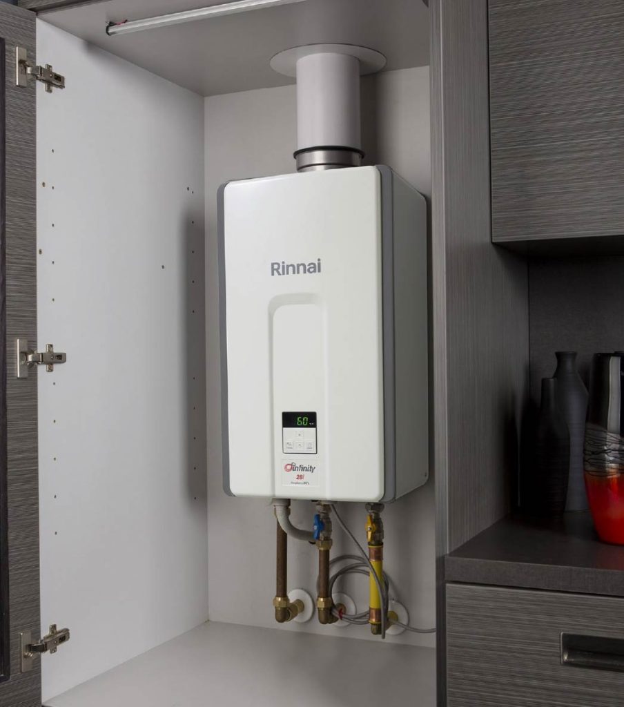 Indoor Rinnai Continuous Flow Hot Water Unit Install In Adelaide