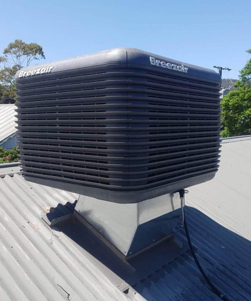 Plumber servicing evaporative cooler Adelaide