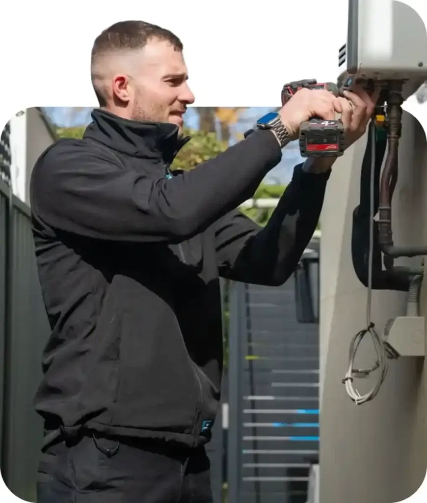 Loyal Plumbing conducting hot water unit repairs in Adelaide